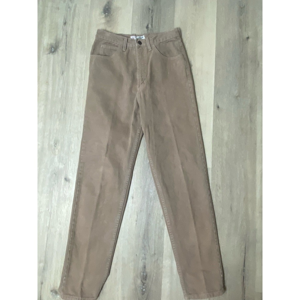 Vintage 80s/90s GUESS Beige Denim Jeans High Waisted Tapered Leg Mom Jean 28x29